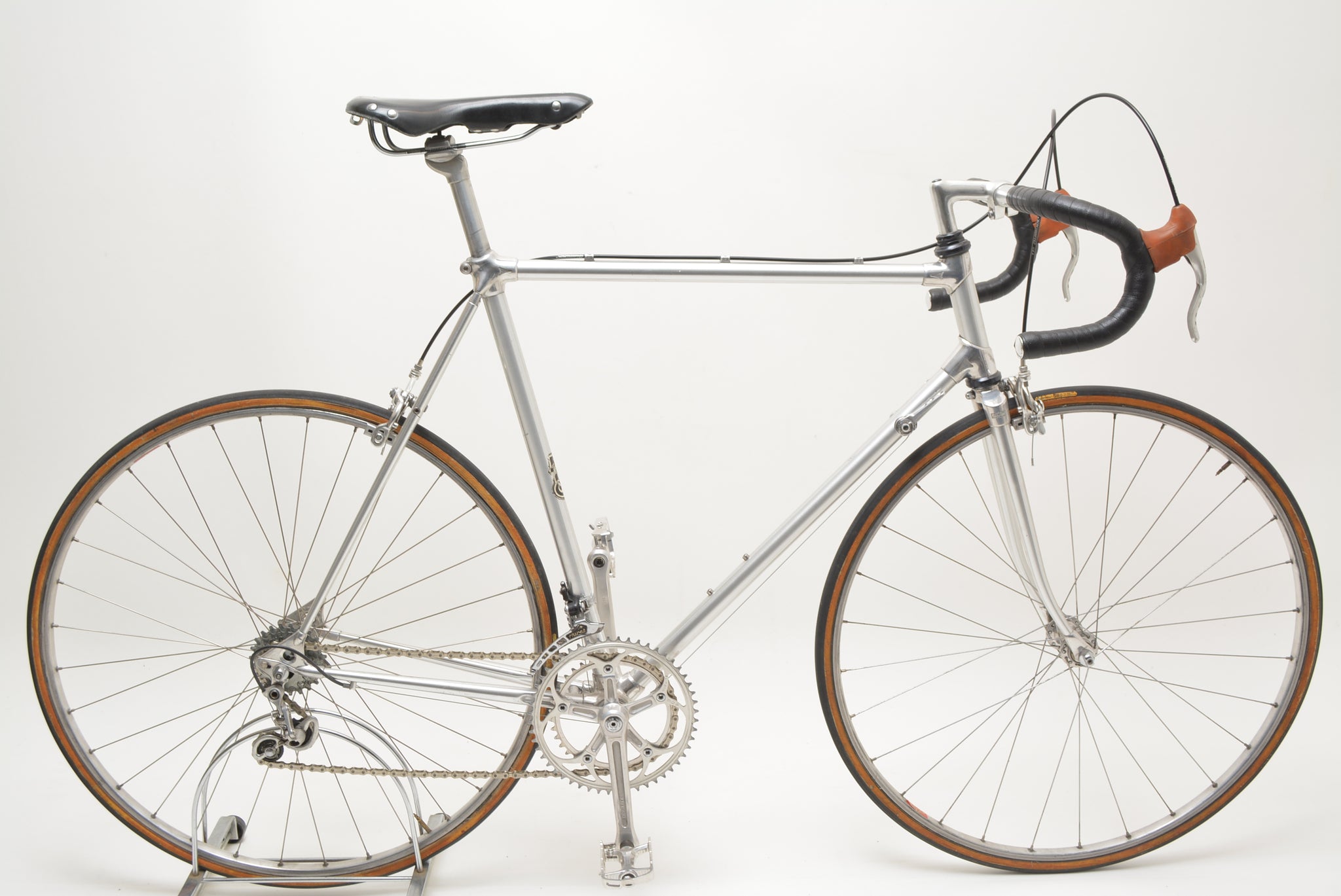 silbernes rennrad Alan Rennrad Super Record 58cm Huret Jubilee Vintage Roadbike L'Eroica