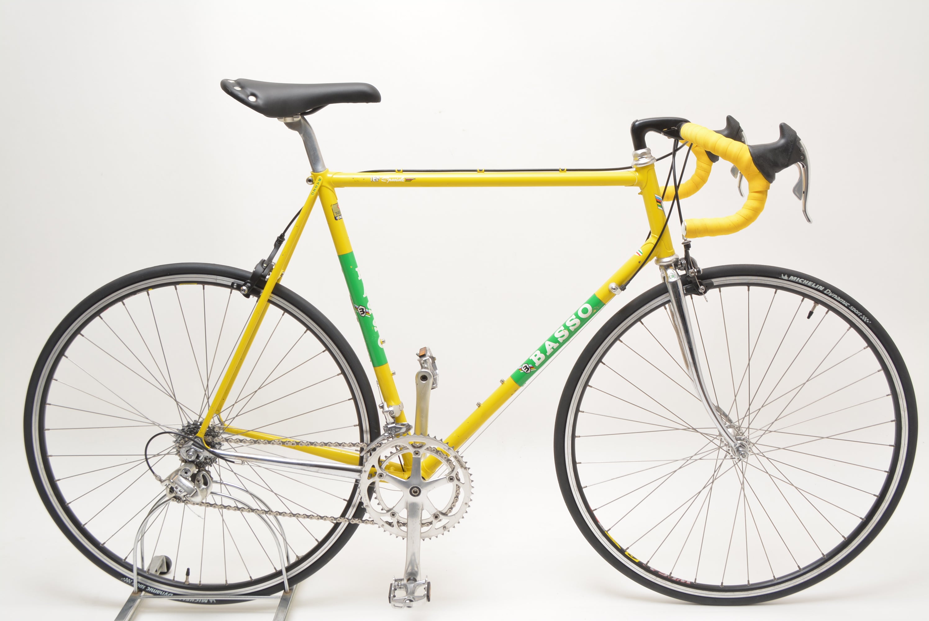 basso rennrad retro 58cm Campagnolo Veloce/Record/Chorus/Athena Vintage Road MGS Snake Eater: One animal themed badge Farbe:Silver Berry