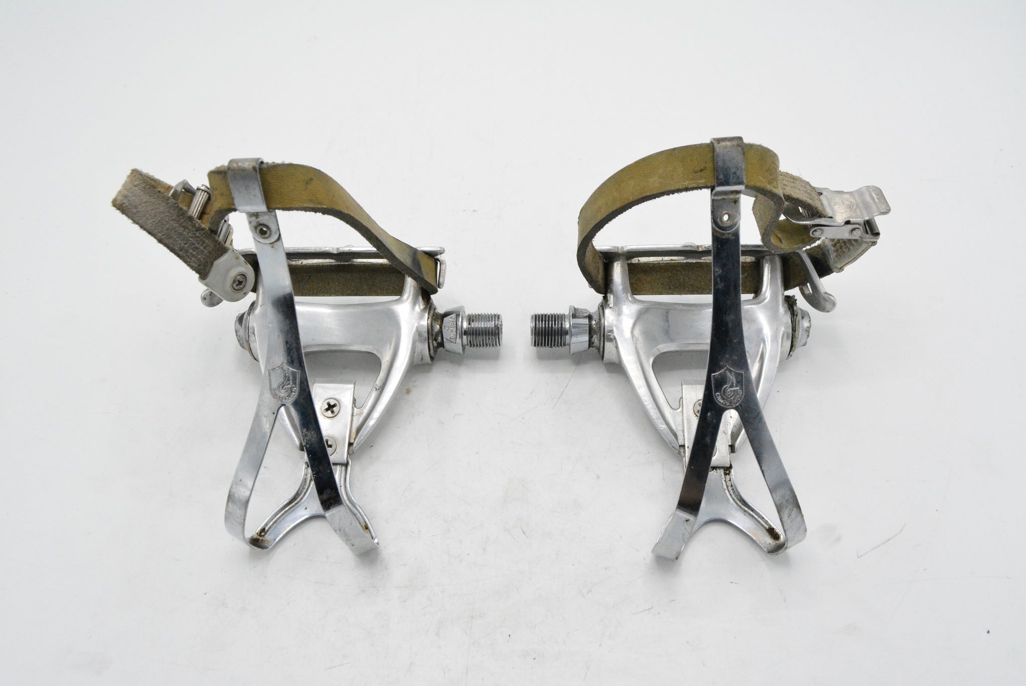 Campagnolo Chorus Pedale mit Pedalhaken und Campagnolo Riemen