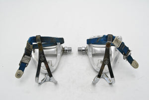 Campagnolo Triomphe Pedale mit Pedalhaken und Campagnolo Riemen