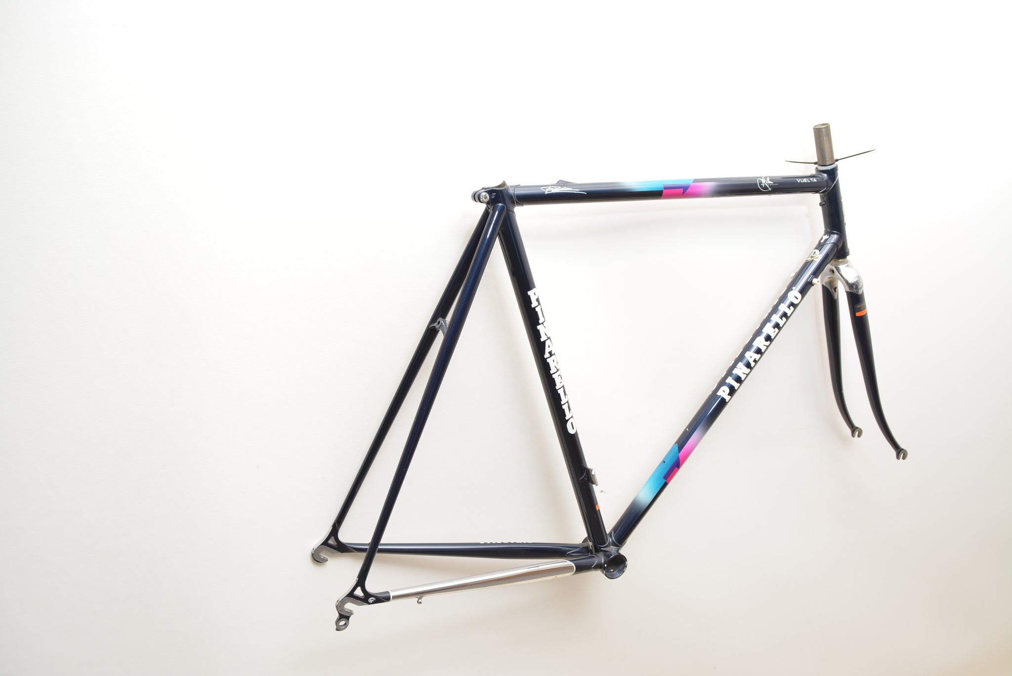 pinarello rennrad stahlrahmen Pinarello Rennradrahmen Vuelta 56cm NOS New Old Stock blau