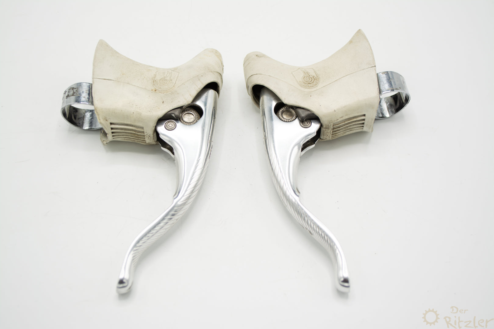 Jeu De Leviers De Frein Campagnolo C-Record Aero Blanc - 1ère Génération - État NOS (Neuf Ancien Stock) - Fabriqué En Italie