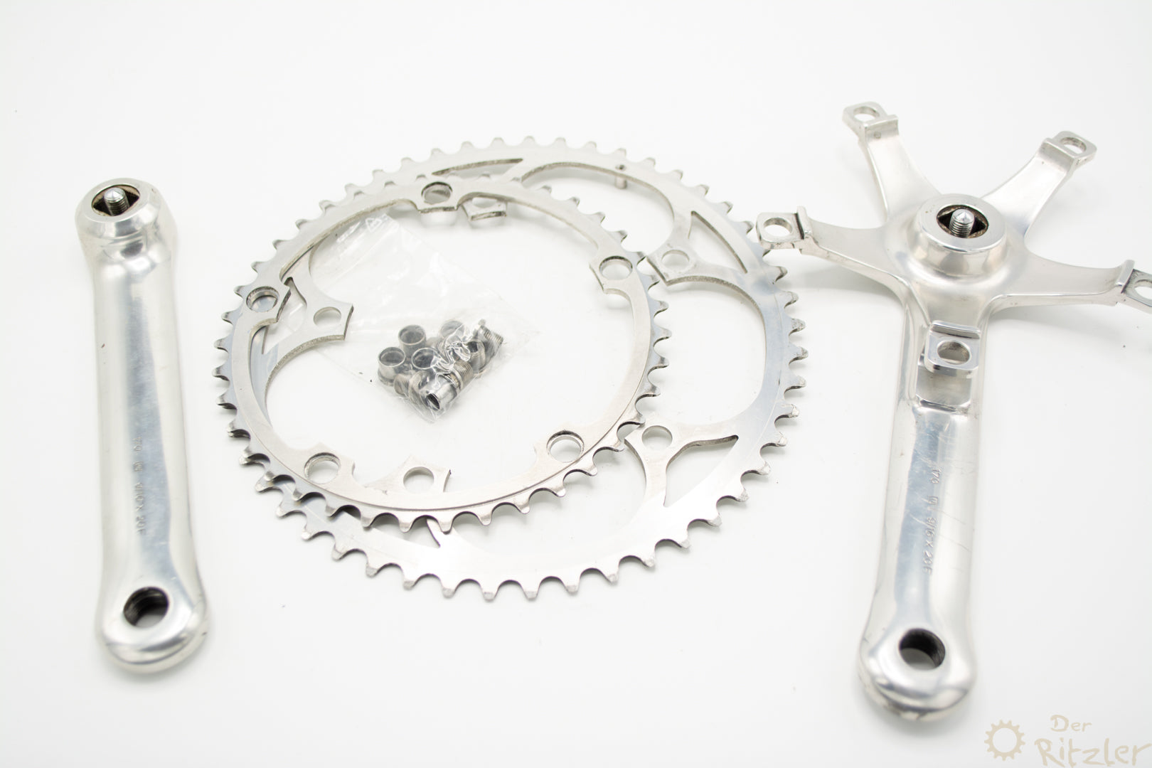 Pédalier Campagnolo C-Record 172.5mm 55/47T - Pour Vélo Course TT