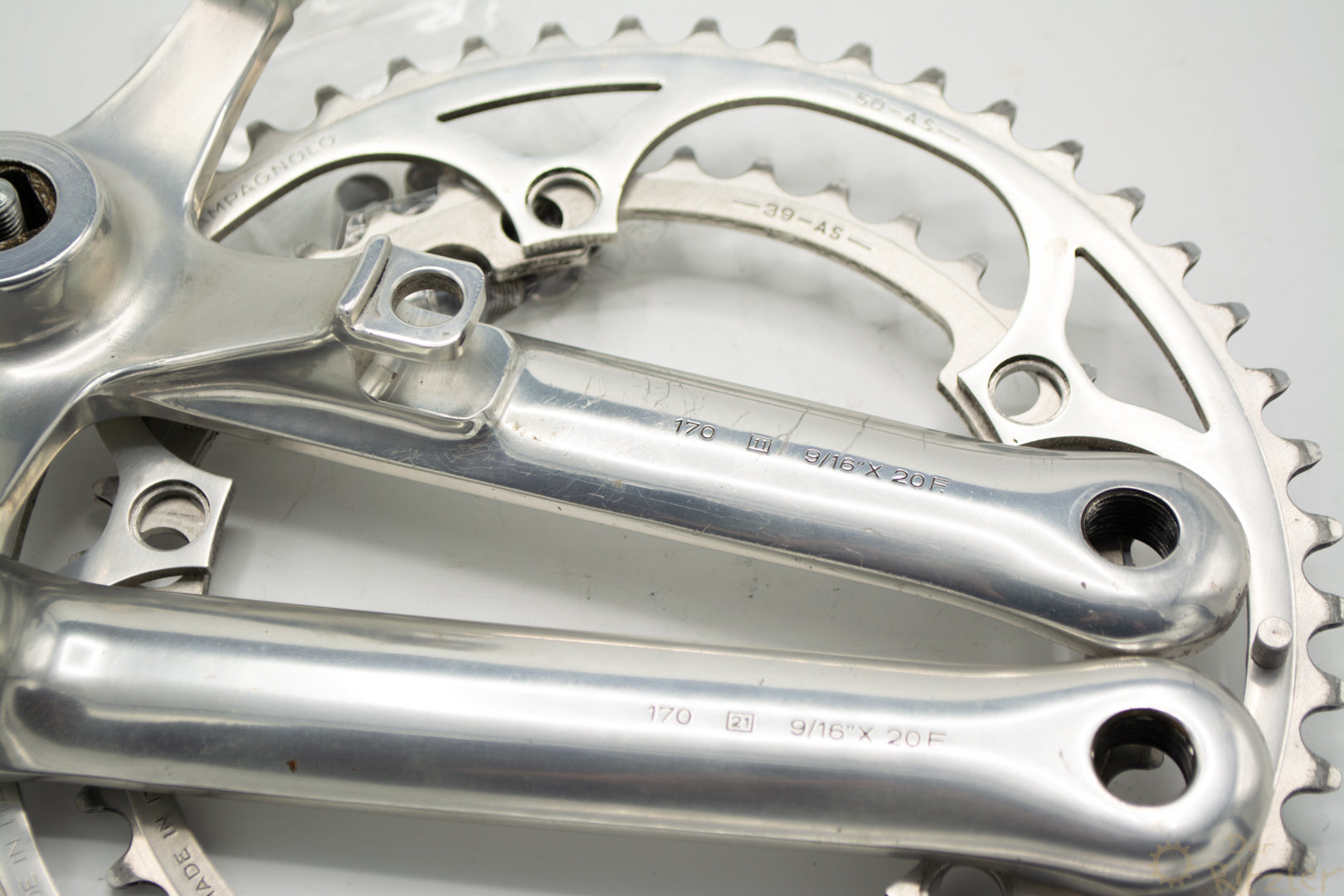 Pédalier Campagnolo C-Record 172.5mm 55/47T - Pour Vélo Course TT