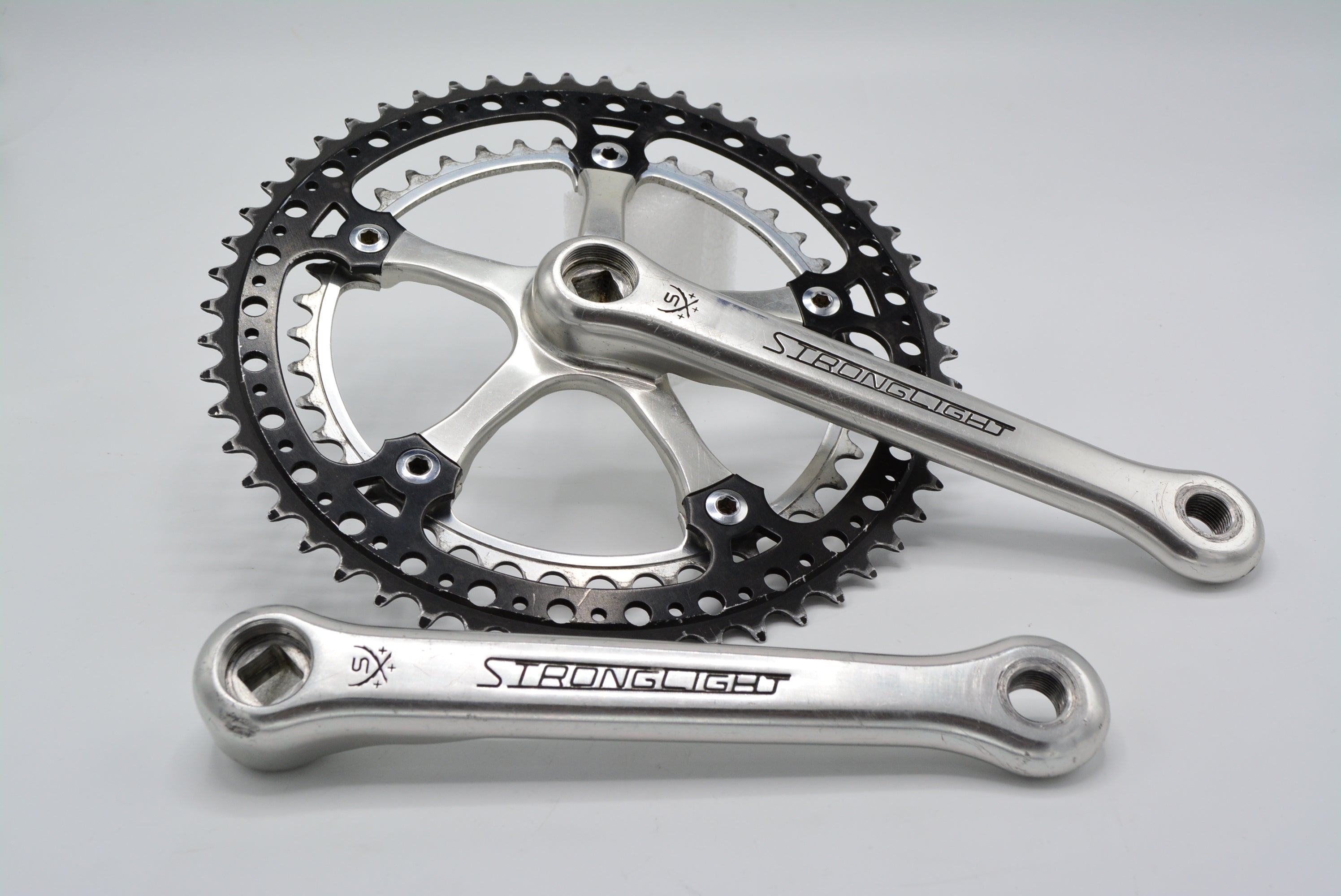 Pédalier Stronglight 107 double Plateaux 52/42