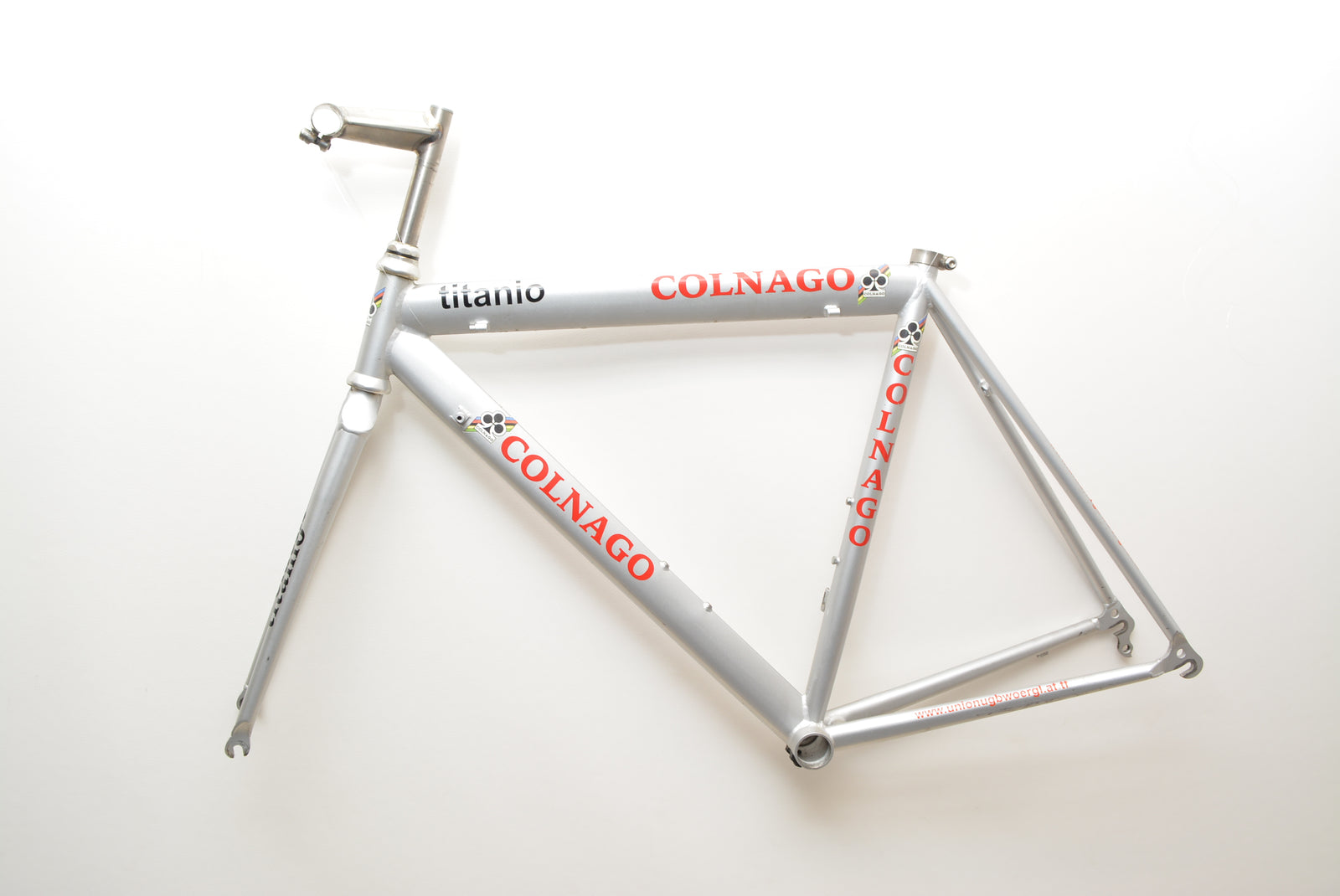 Colnago Rennradrahmen Titanio Oval 51cm inkl. Titanvorbau