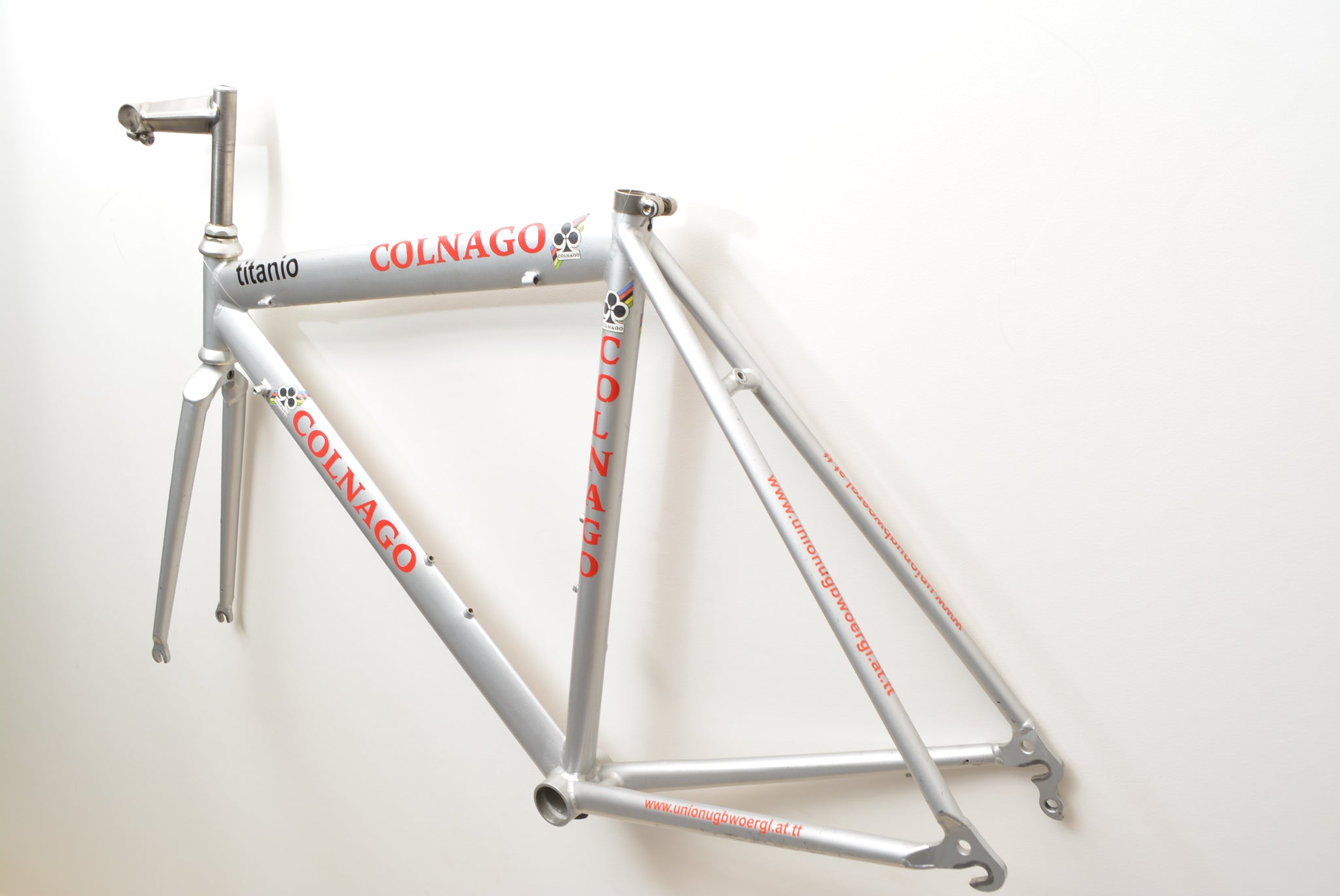 titan rennrad rahmen gebraucht Colnago Rennradrahmen Titanio Oval 51cm inkl. Titanvorbau