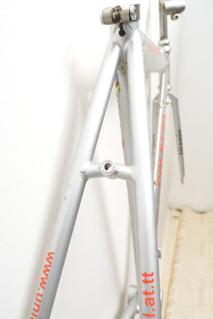 Cadre de vélo de course Colnago Titanio Oval 51 cm avec potence en titane