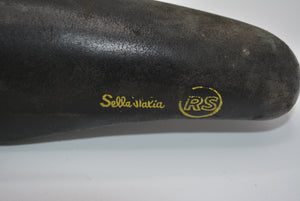 Sillín de bicicleta de carreras Selle Italia RS negro / amarillo