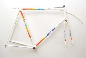 Raleigh road bike frame 58cm steel frame set