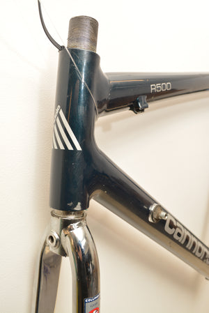 Cannondale R500 Rennradrahmen 52cm Aluminium Columbus "Icelandic Green" ohne Gabel