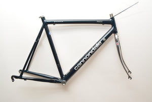 Cannondale R500 Rennradrahmen 52cm Aluminium Columbus "Icelandic Green" ohne Gabel