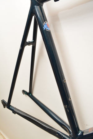 Cuadro de bicicleta de carretera Cannondale R500 52cm aluminio Columbus "Icelandic Green" sin horquilla