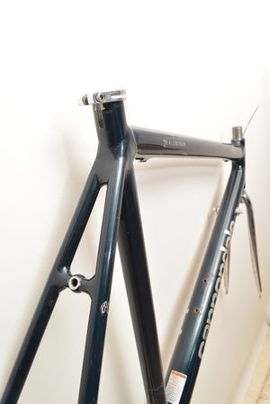 Cannondale R500 Rennradrahmen 52cm Aluminium Columbus "Icelandic Green" ohne Gabel