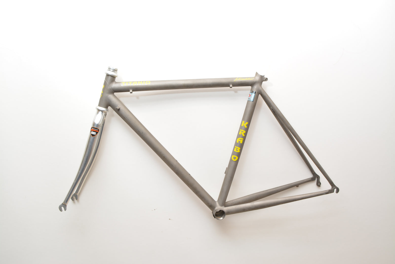 Krabo Rennradrahmen Titanio NOS 48cm Columbus Hyperion New old Stock