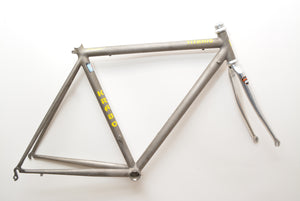 Cuadro de bicicleta de carreras Krabo Titanio NOS 48cm Columbus Hyperion Nuevo antiguo Stock