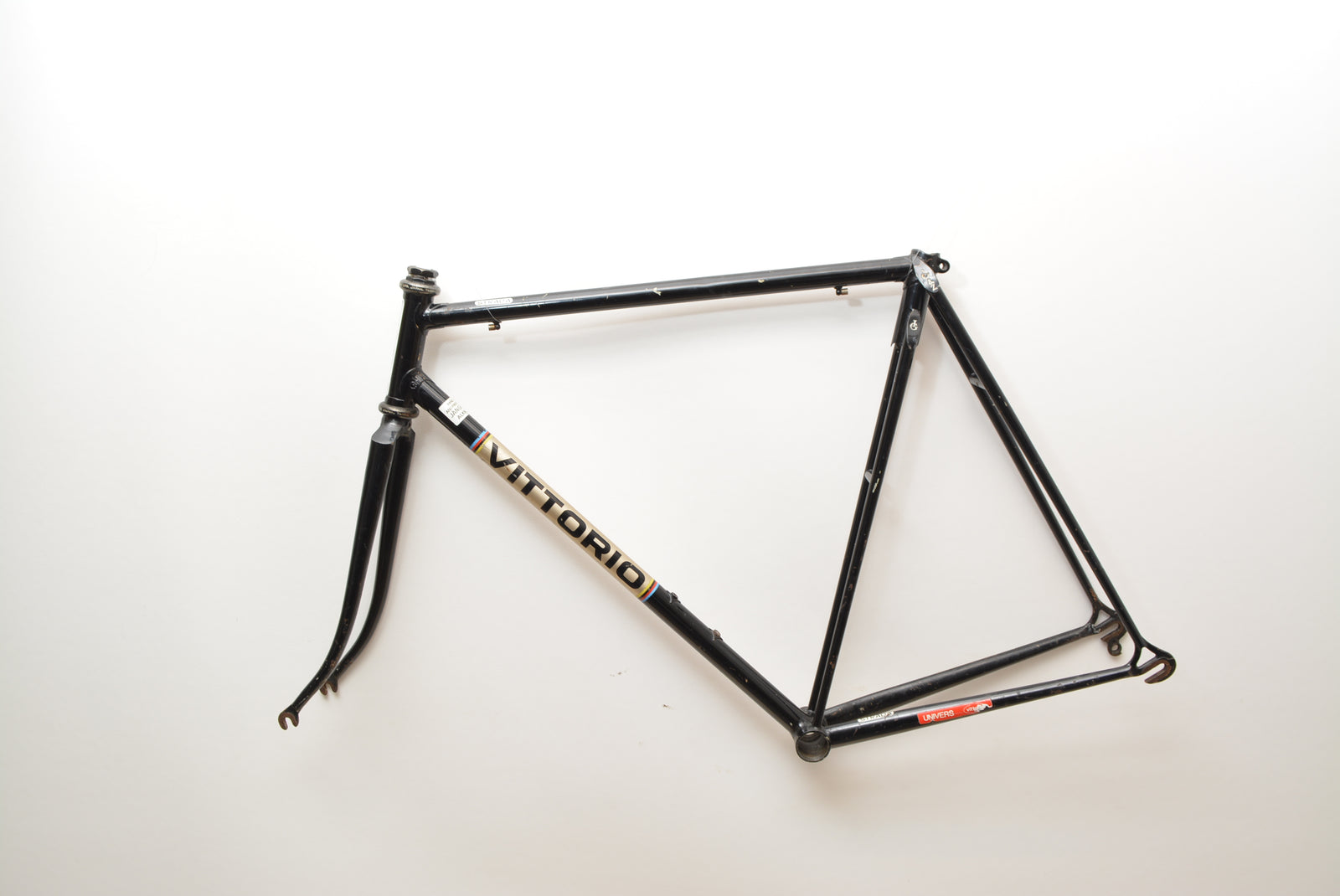 Vittorio Strada Rennradrahmen Schwarz 55cm stahl