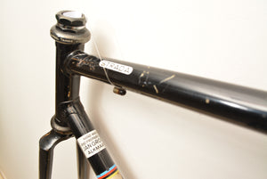 إطار دراجة طريق فيتوريو سترادا باللون الأسود مقاس 55 سم من الفولاذ