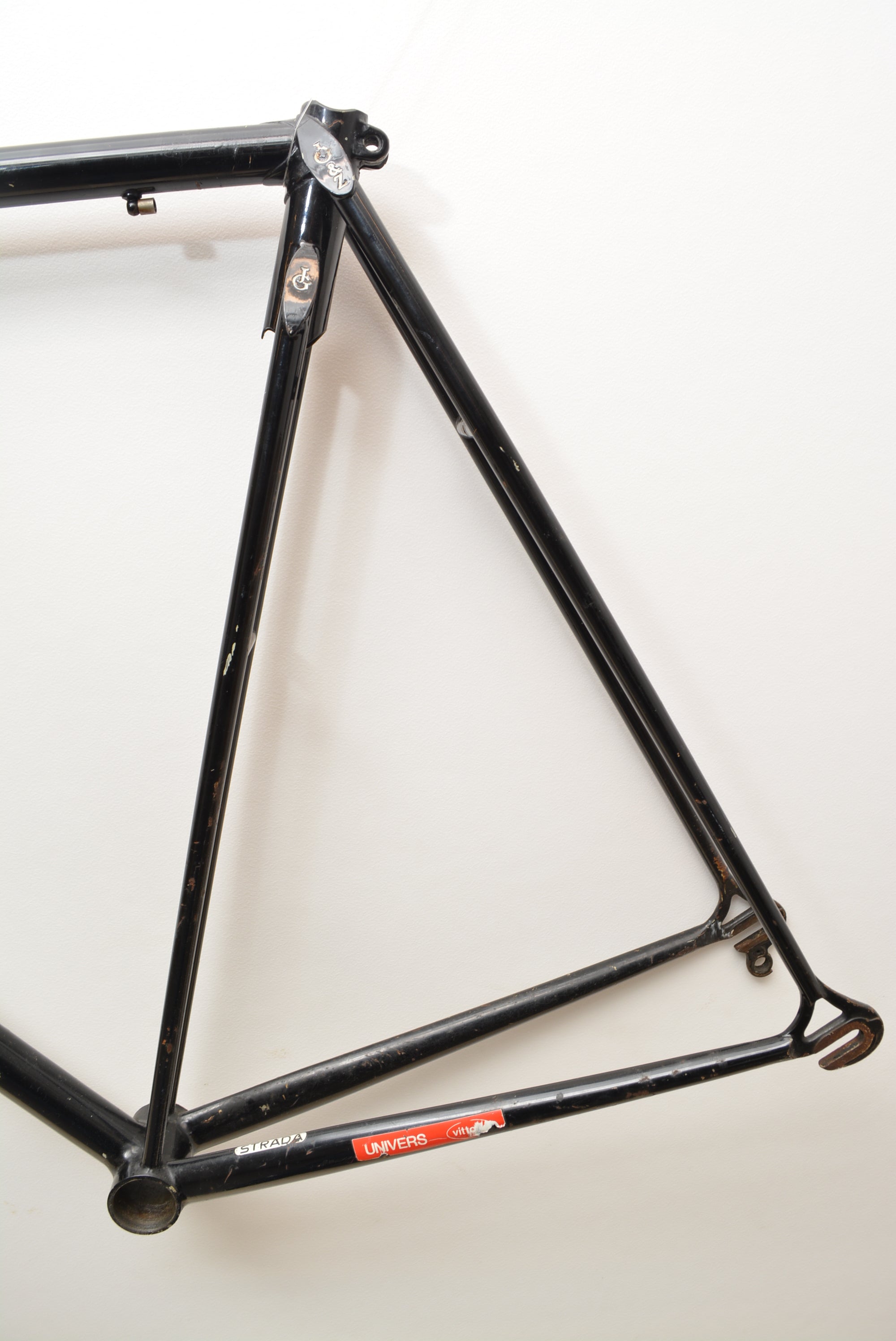 rennrad rahmen 55 cm Vittorio Strada Rennradrahmen Schwarz 55cm stahl