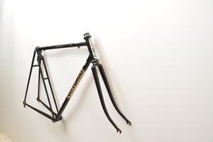 Рама шоссейного велосипеда Vittorio Strada черная, сталь 55 см.