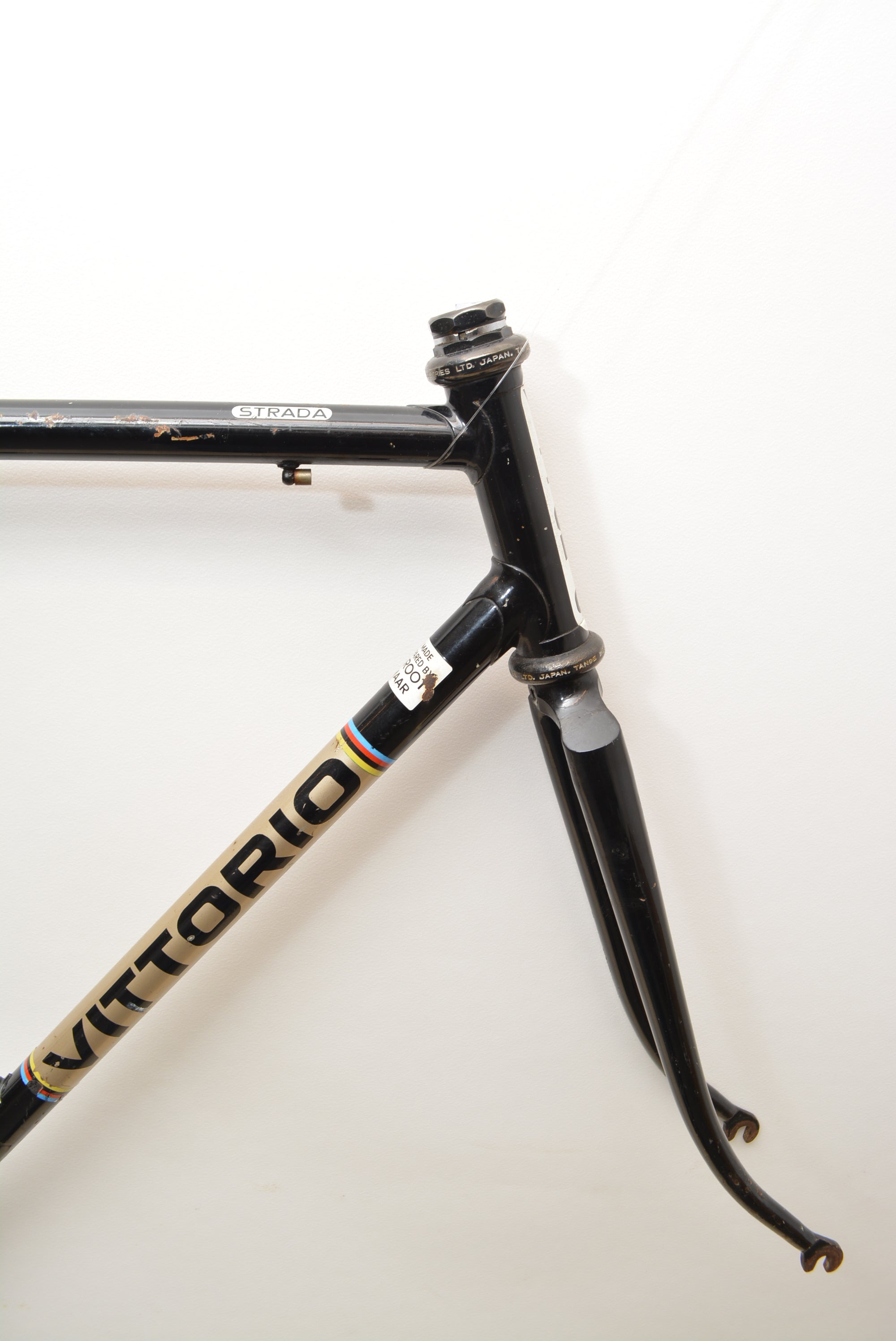 rennrad rahmen 55 cm Vittorio Strada Rennradrahmen Schwarz 55cm stahl