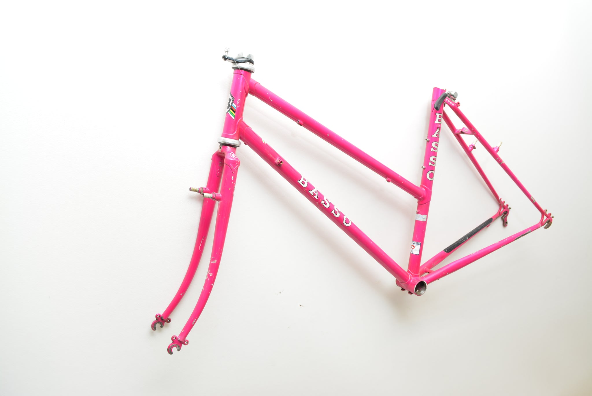 fahrradrahmen 46 cm Basso Damenrahmen Trekking 46cm SL Columbus Pink