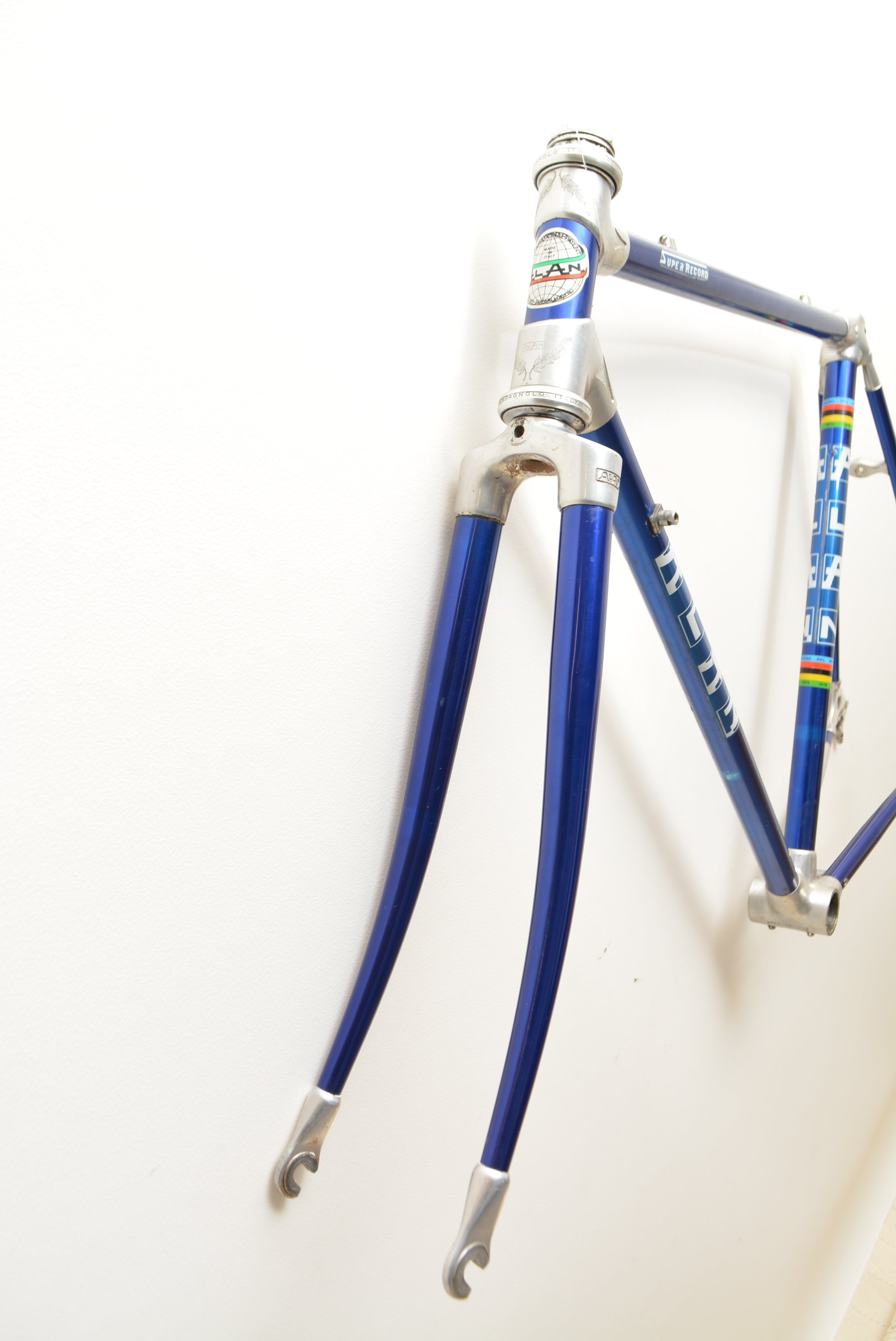 rennrad 52 rahmen ALAN Super Record Rennradrahmen 52cm Campagnolo Steuersatz
