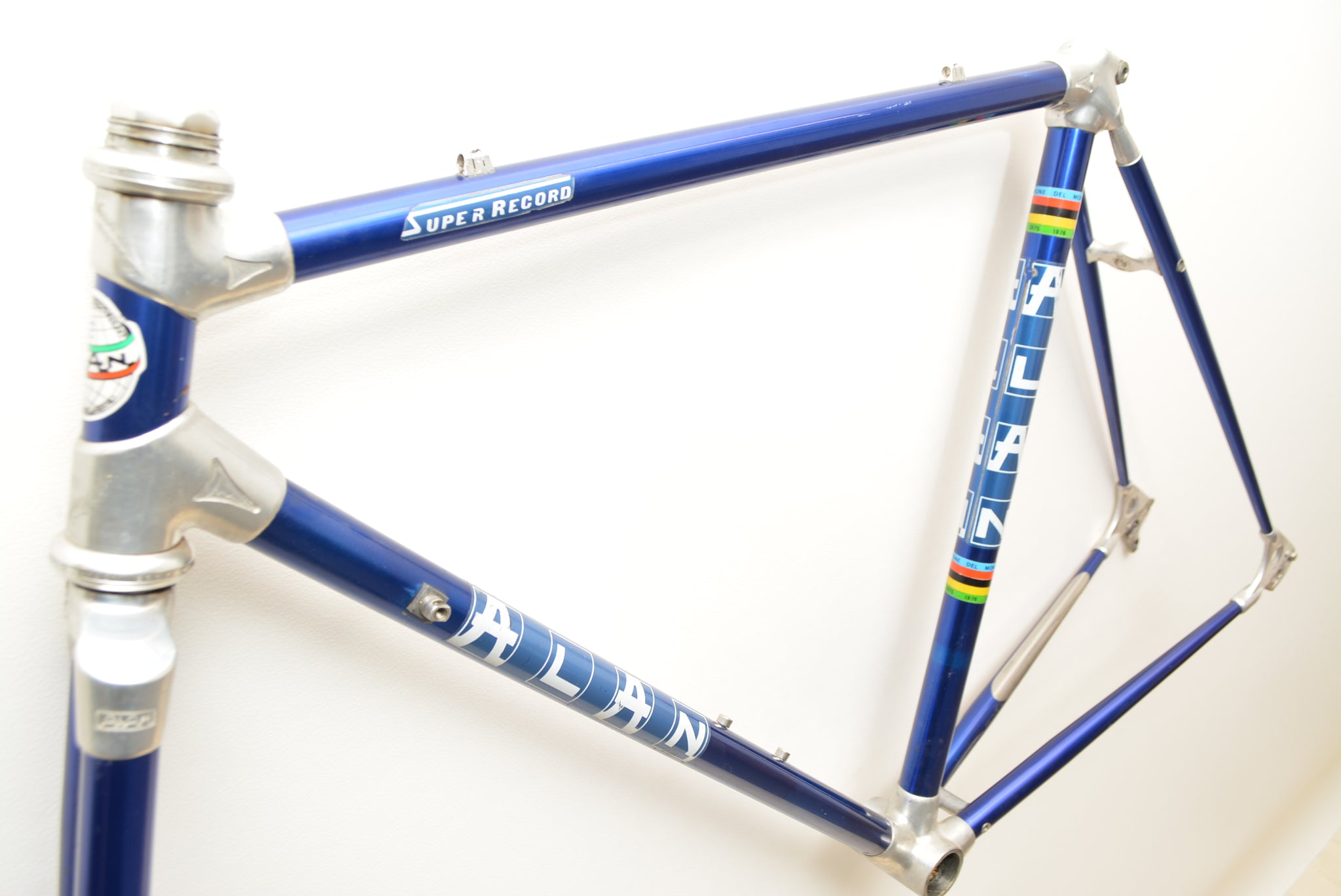 rennrad rahmen alu disc ALAN Super Record Rennradrahmen 52cm Campagnolo Steuersatz