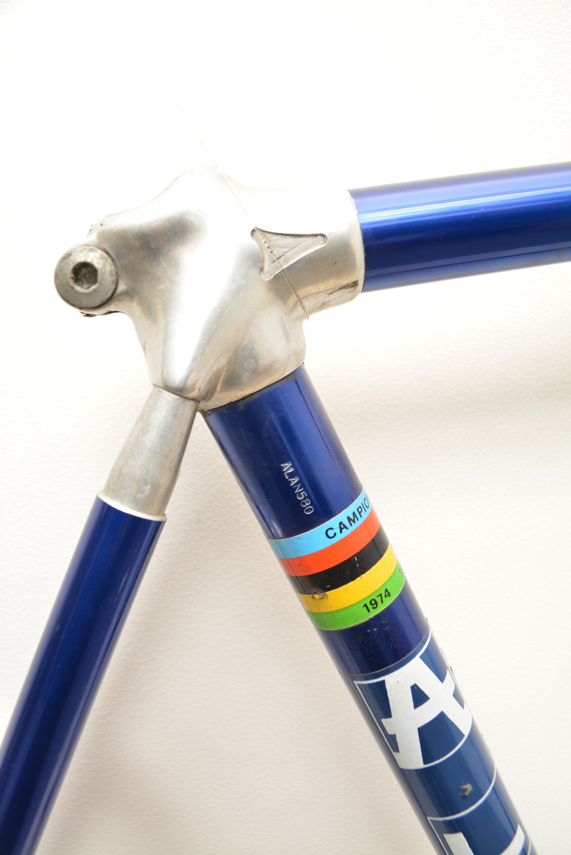 rennrad rahmen alu gebraucht ALAN Super Record Rennradrahmen 52cm Campagnolo Steuersatz