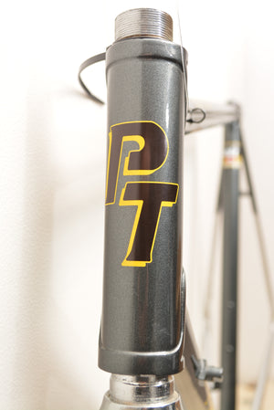 Cuadro de bicicleta de carreras Paris-Tours 54 Columbus Air recién cromado / pintado