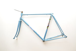 Cuadro de bicicleta de carretera Le Parisien 54cm Reynolds 531 azul