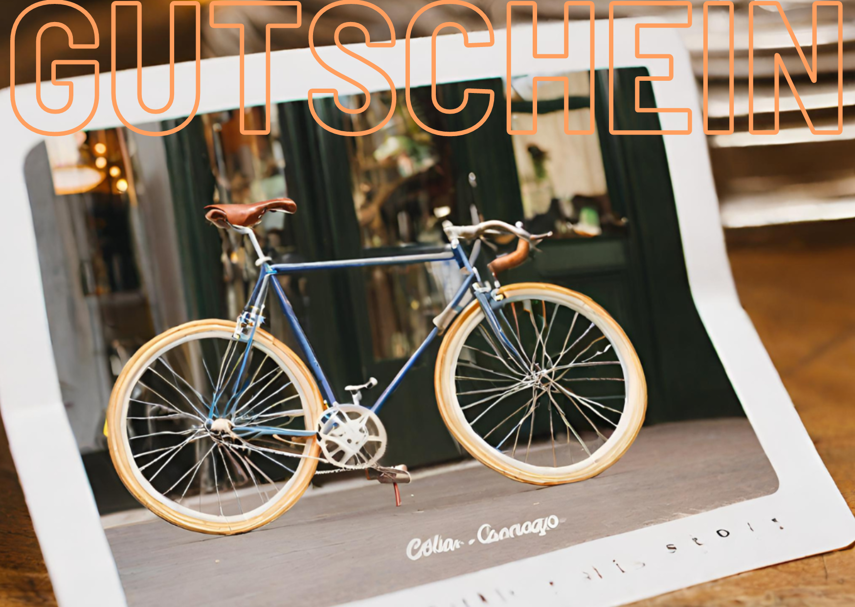 Geschenkgutschein für Vintage Rennräder und Ersatzteile im Onlineshop