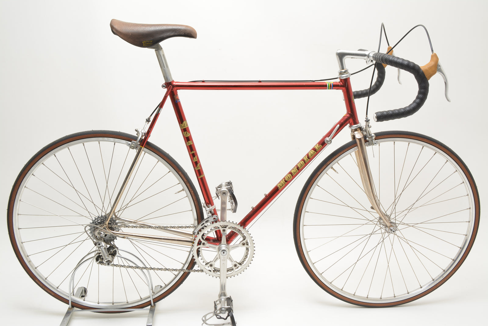 Mondial Rennrad Cromovelato 58cm Campagnolo Nuovo Record Vintage Roadbike L'eroica
