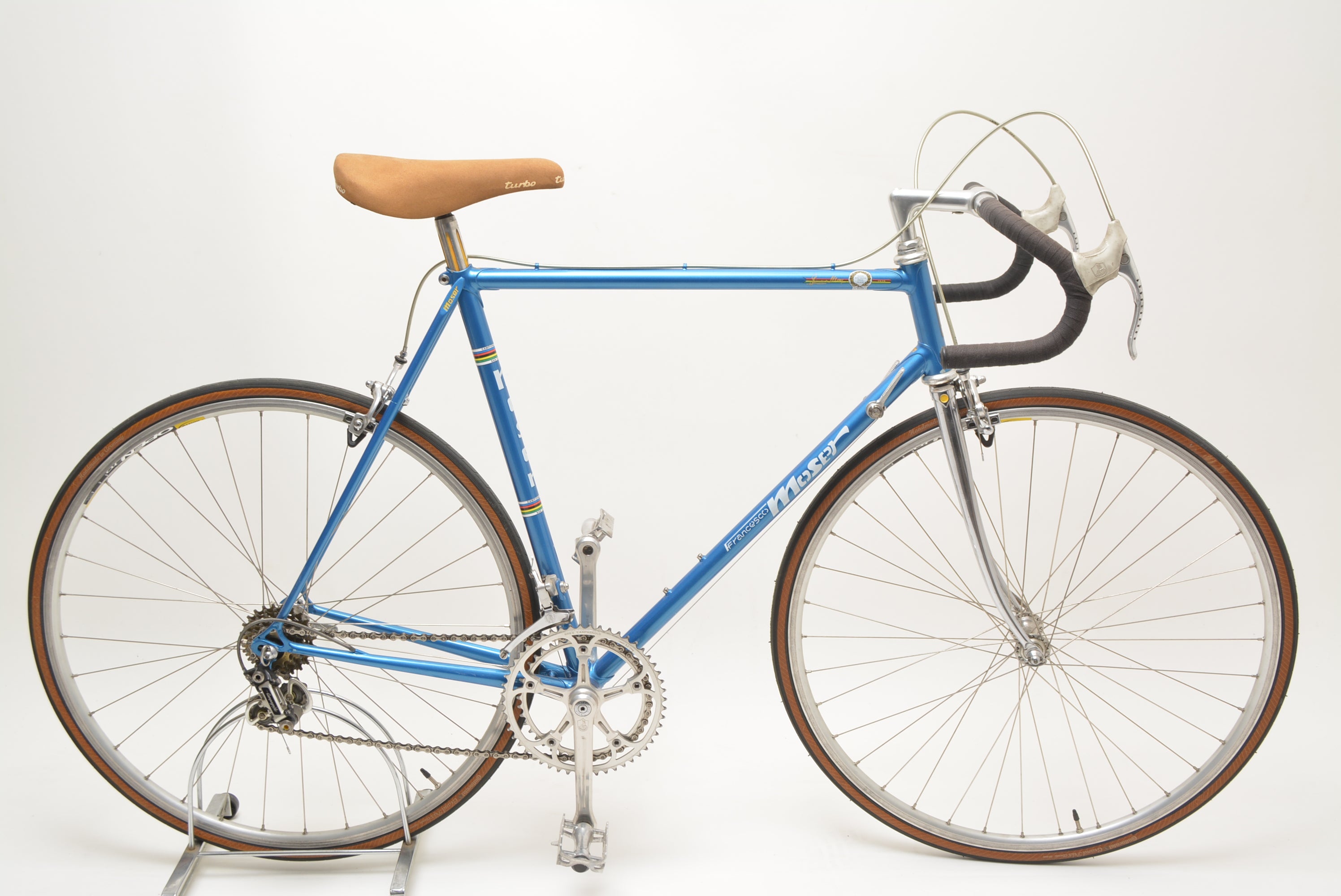 francesco moser damen rennrad Moser Rennrad SL Special 56cm Campagnolo Super Record Vintage Steelbik