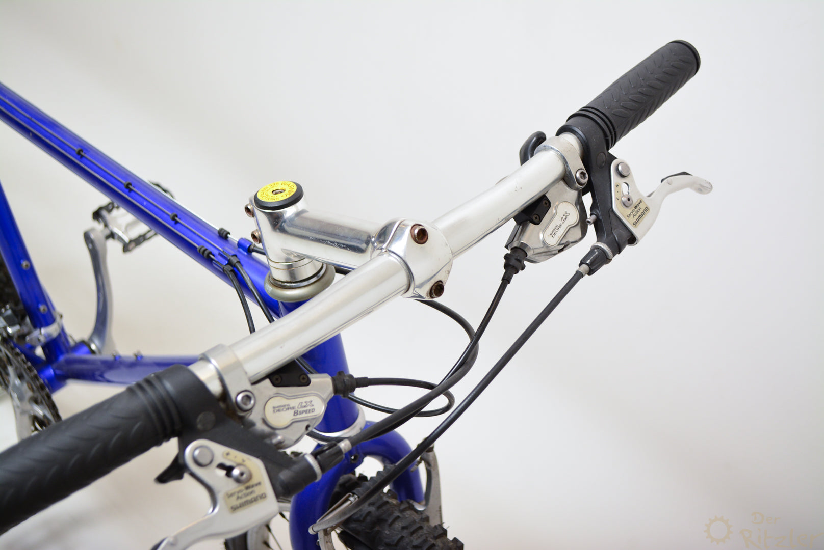 mountainbike 43cm Blaues Vintage Mountainbike 43cm Shimano