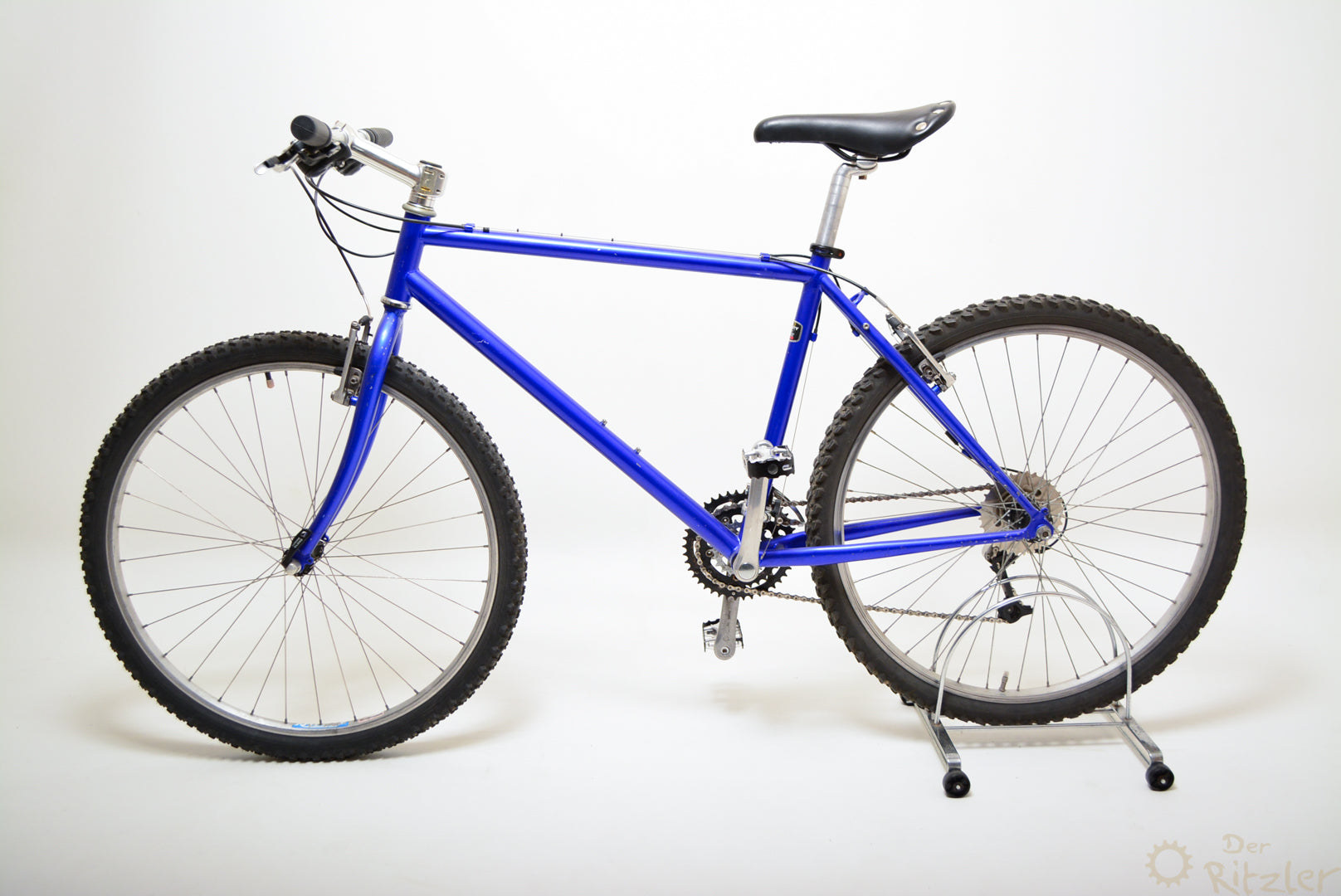mountainbike 43cm Blaues Vintage Mountainbike 43cm Shimano