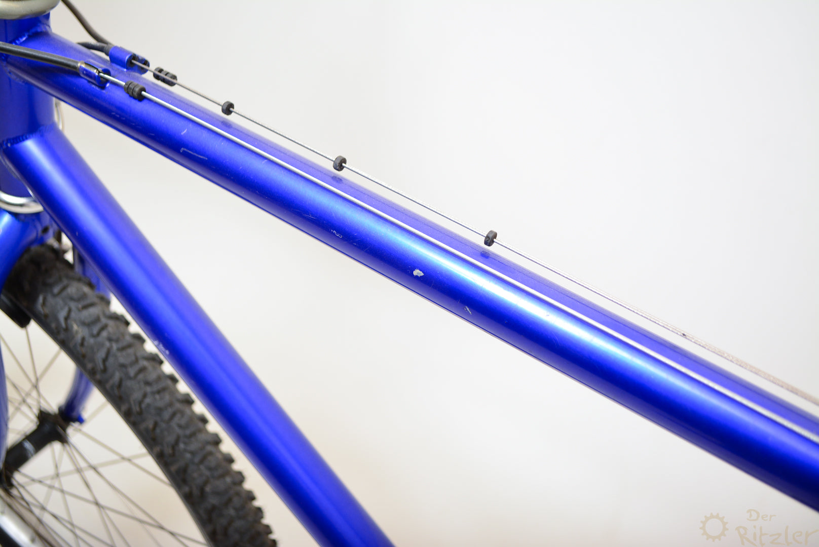 mountainbike 43cm Blaues Vintage Mountainbike 43cm Shimano