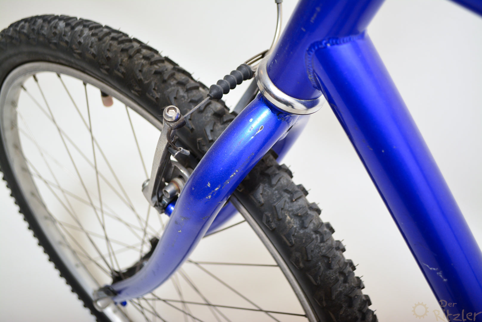 mountainbike 43cm Blaues Vintage Mountainbike 43cm Shimano