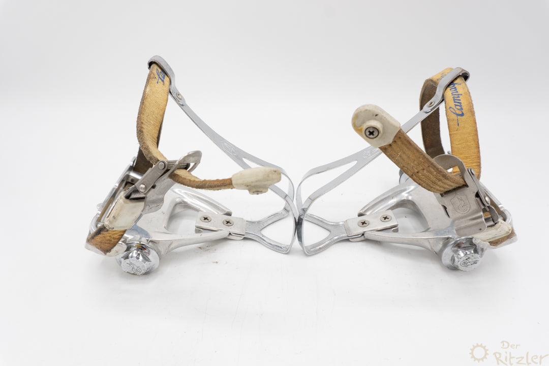 Campagnolo Chorus Klickpedale mit Campagnolo Pedalhaken und Riemen