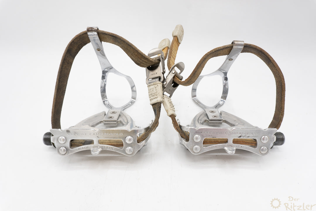 Campagnolo Chorus Klickpedale mit Campagnolo Pedalhaken und Riemen