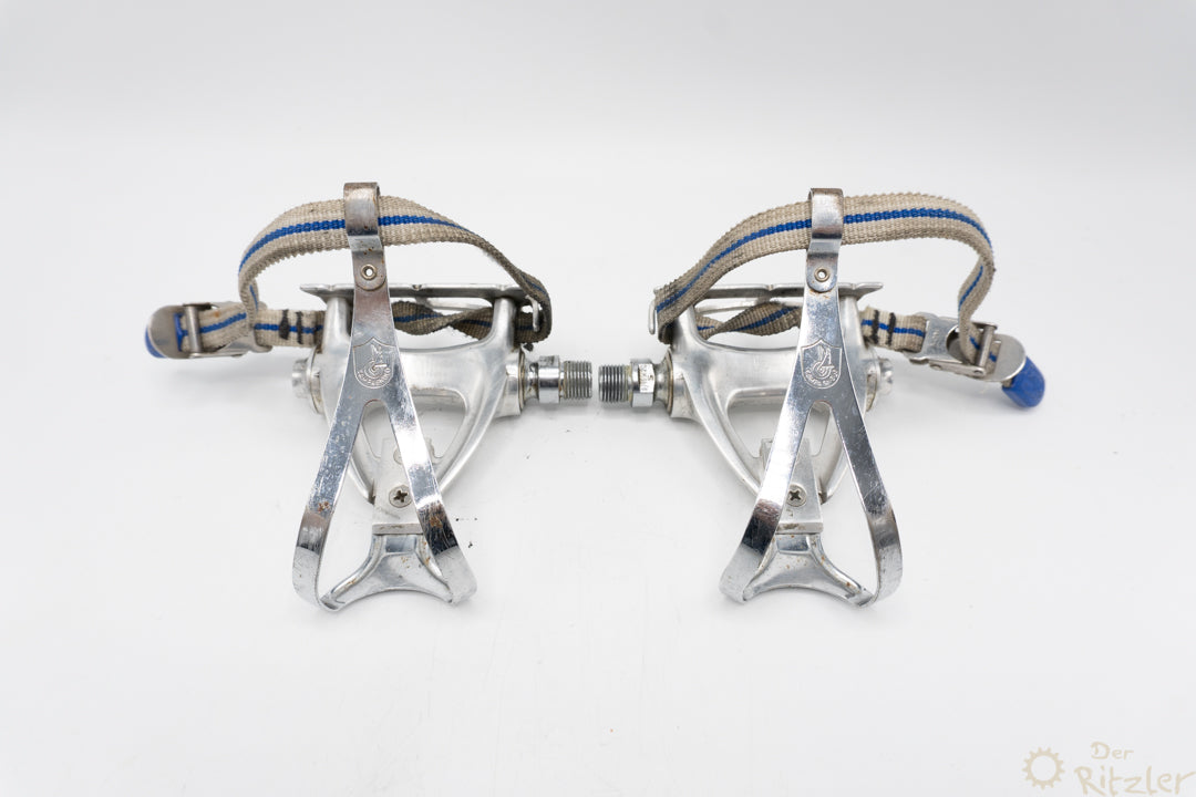 Campagnolo Chorus Klickpedale mit Campagnolo Pedalhaken und Riemen