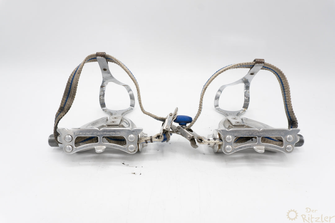 Campagnolo Chorus Klickpedale mit Campagnolo Pedalhaken und Riemen