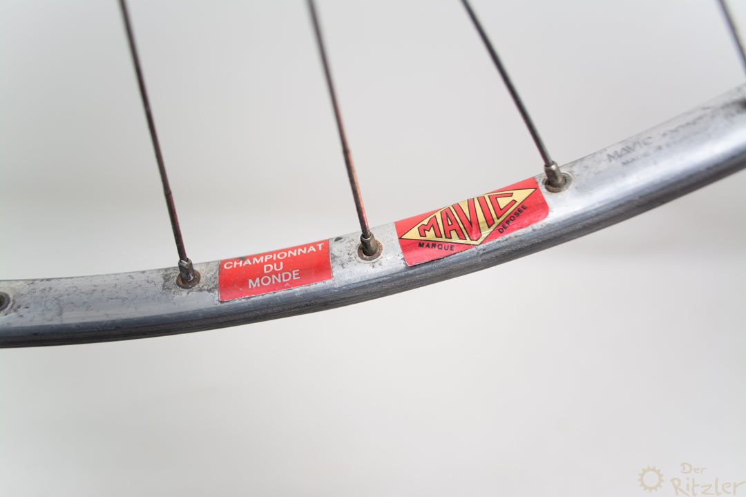 Campagnolo Gran Sport Pista auf Mavic Championat du Route 28" Schlauchreifen-Laufradsatz