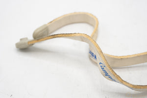 Campagnolo Vintage Leder-Pedalriemen weiß