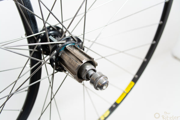 Jeu De Roues Campagnolo C Record Avec Moyeux Mavic SUP – 28 Pouces, 8 Vitesses, Aluminium (Occasion)