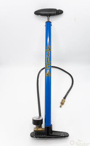 Silca Pista Standluftpumpe Blau