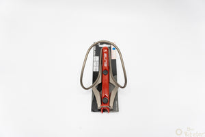 Elite Moreo Inox Trinkflaschenhalter silber/rot