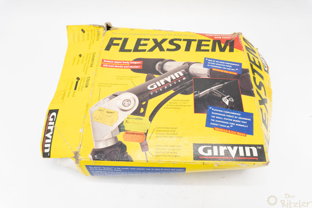 Girvin Flexstem gefederter-Vorbau schwarz 1" NOS