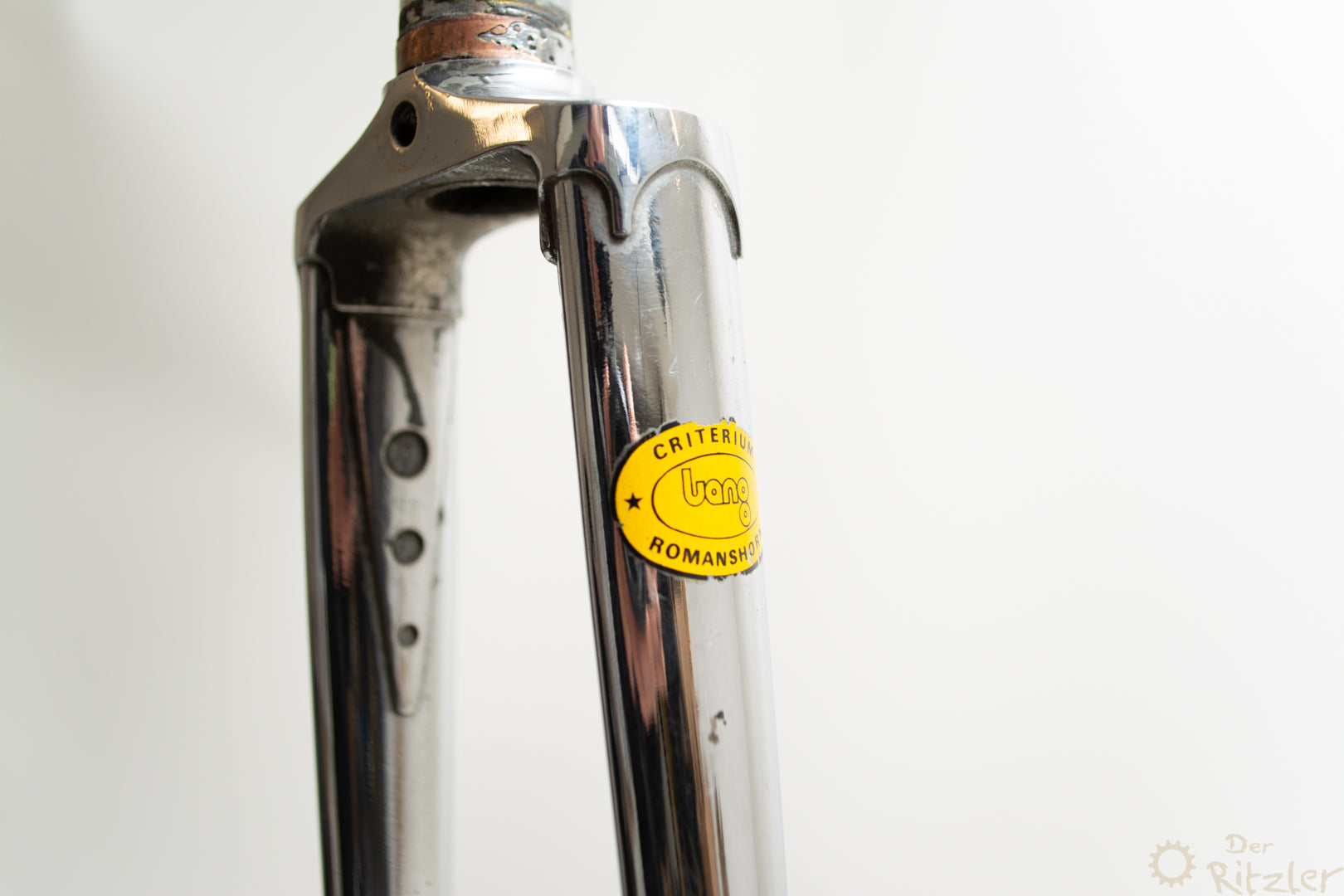 Forcella per bici da corsa vintage Alois Lang cromata 28