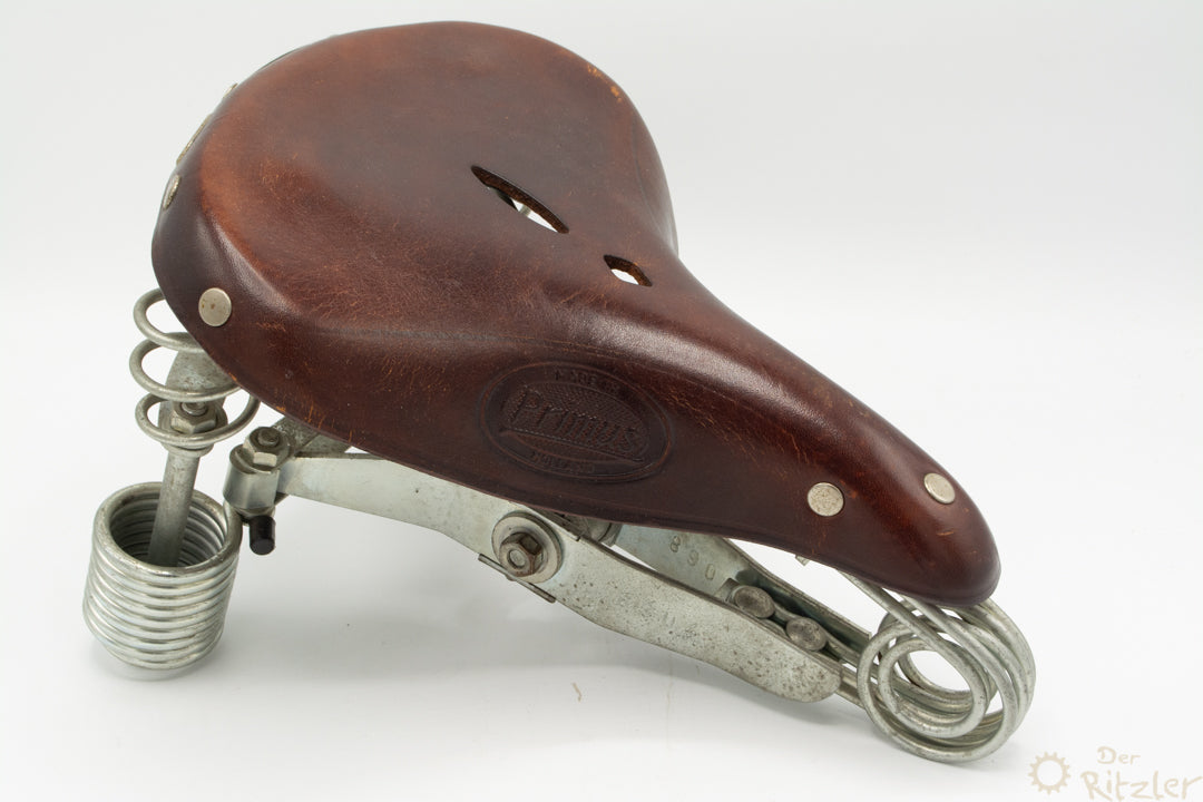 fahrrad ledersattel gebraucht Lepper Primus Ledersattel braun